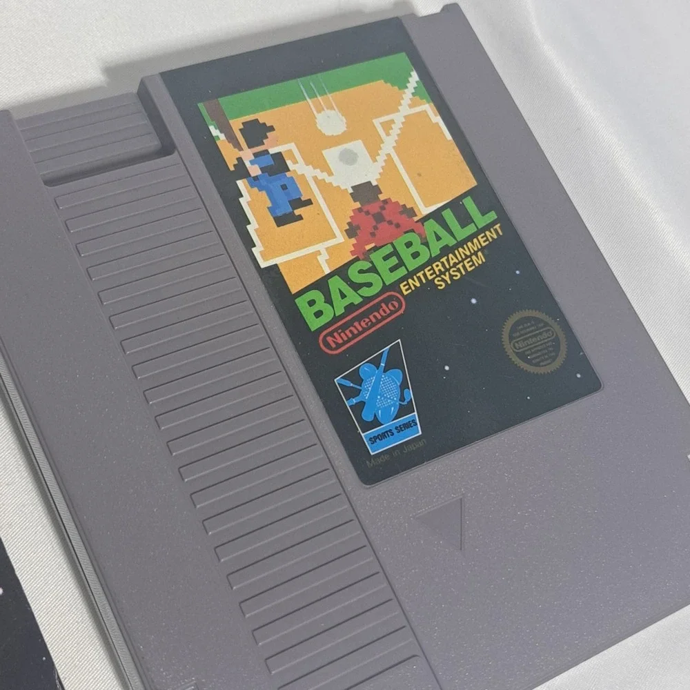 BASEBALL (Nintendo Entertainment System, 1985)‎ NES Game, Manual, Dust Sleeve
